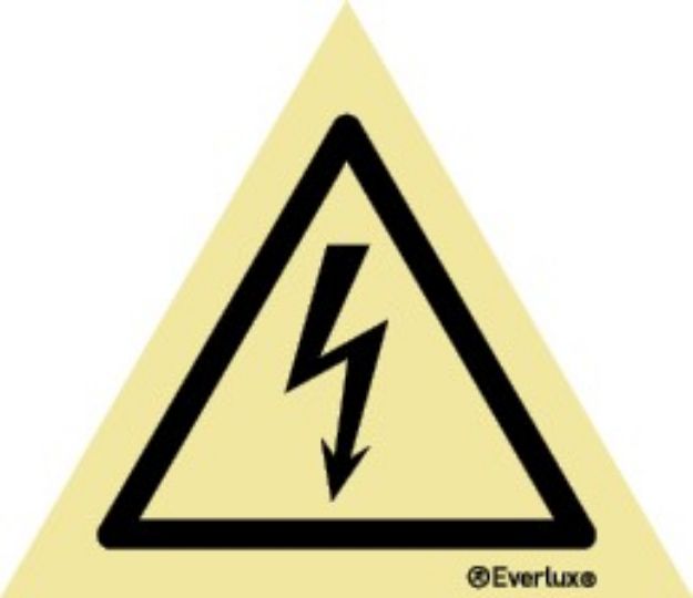 Warning electricity sign 